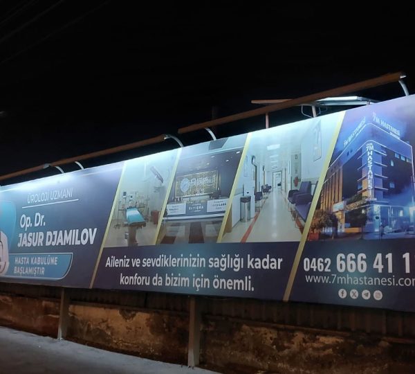 Trabzon Çukurova Grup Güneş Enerjili Billboard Aydınlatma