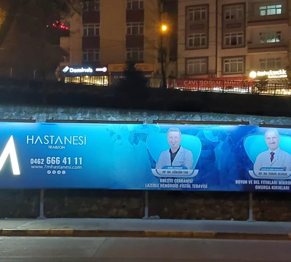Trabzon Çukurova Grup Güneş Enerjili Billboard Aydınlatma