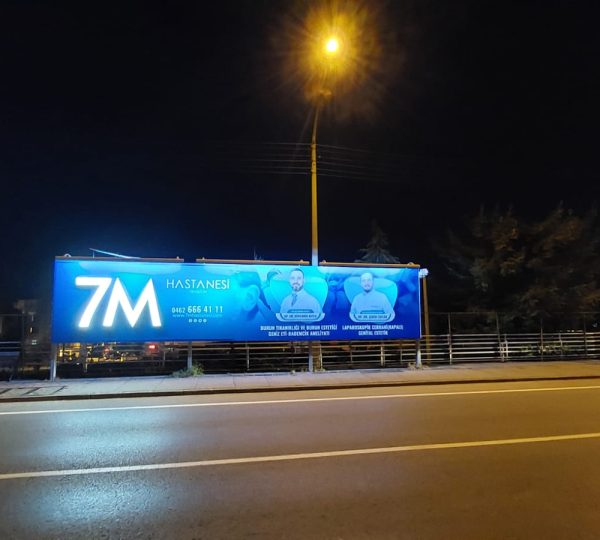 Trabzon Çukurova Grup Güneş Enerjili Billboard Aydınlatma
